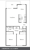 Two Bedroom Floorplan Type B